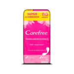 PROTECTORES DIARIOS CAREFREE SIN PERFUME X 80 UN